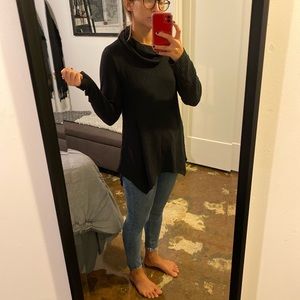 cozy black turtleneck